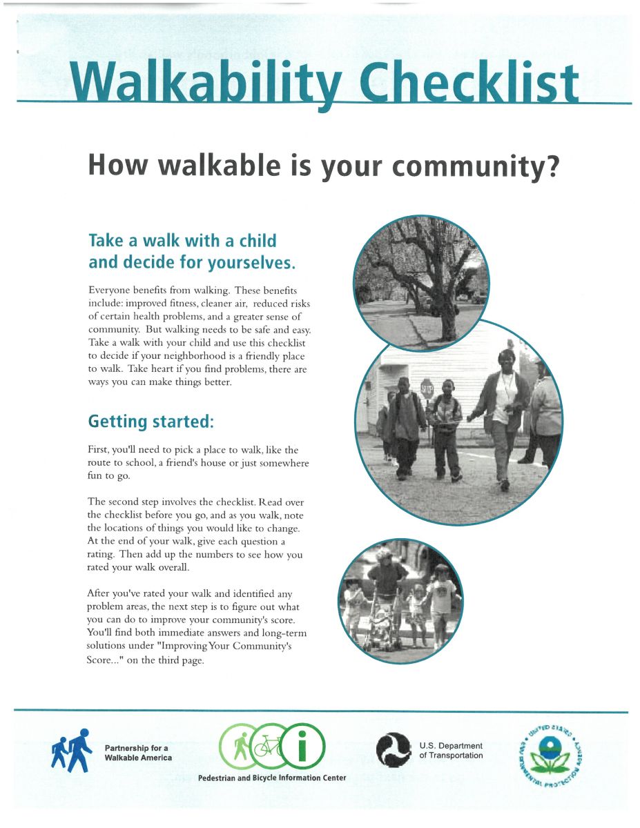SRTS walkability study 1