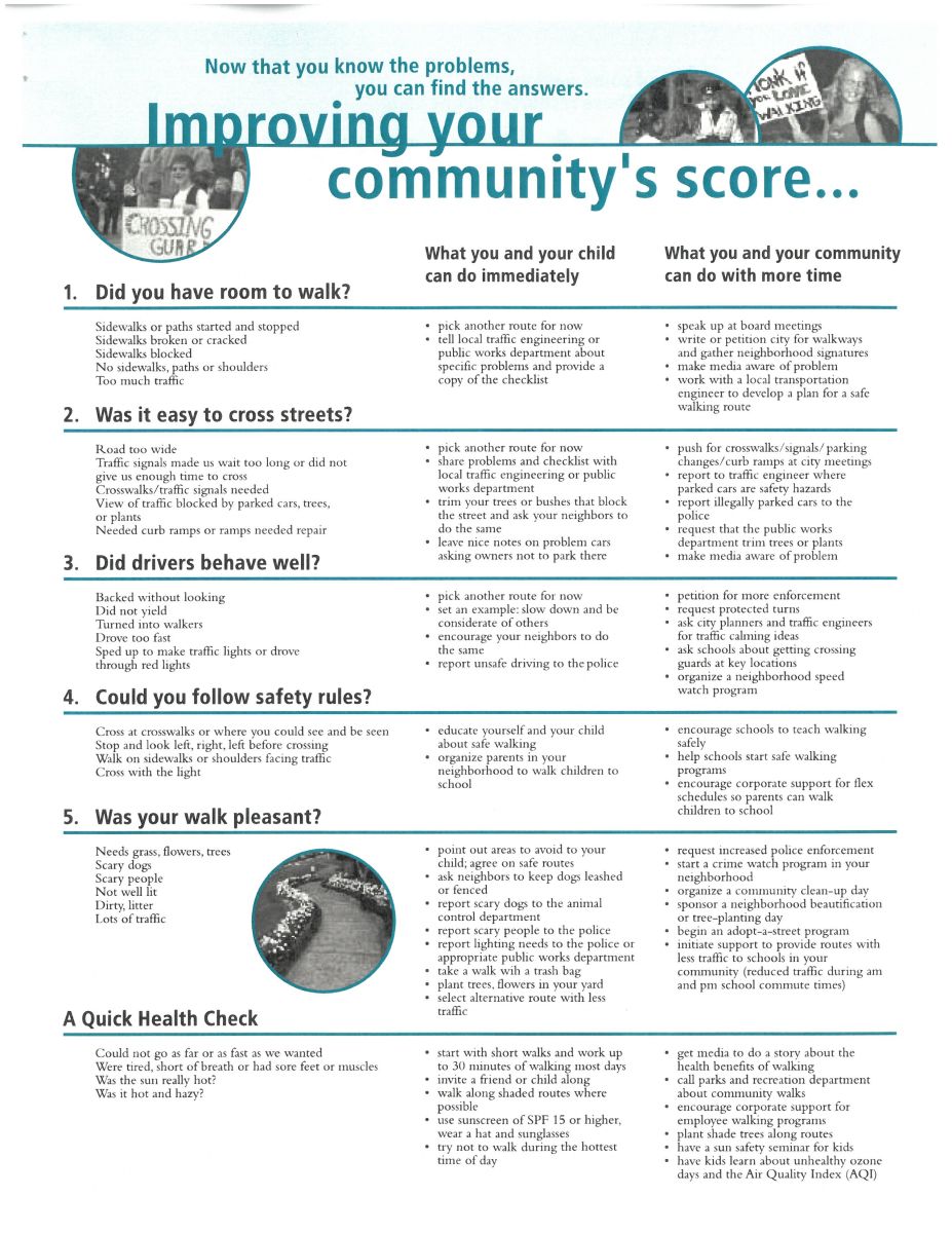SRTS walkability study 3